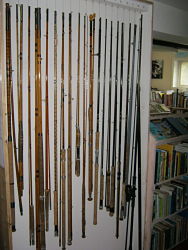 Rods on display