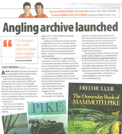 Anglers Mail archive launched